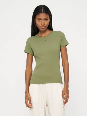 T-shirt basic Tommy Hilfiger zielony