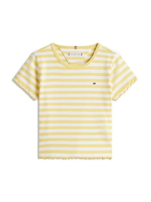T-shirt basic Tommy Hilfiger żółty