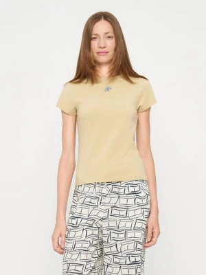 T-shirt basic Tommy Hilfiger żółty