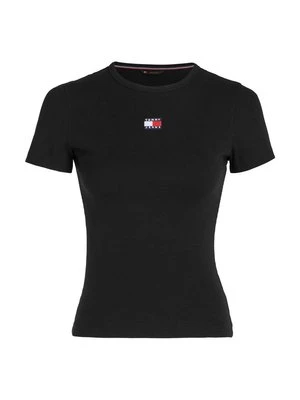 T-shirt basic Tommy Jeans czarny