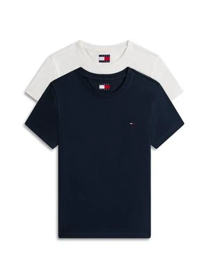 T-shirt basic Tommy Jeans granatowy
