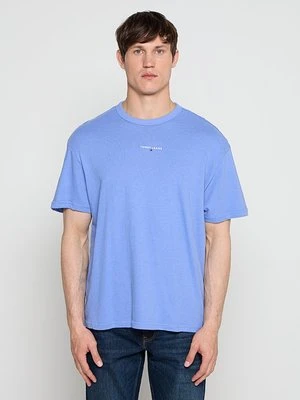 T-shirt basic Tommy Jeans niebieski