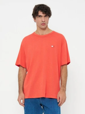 T-shirt basic Tommy Jeans czerwony