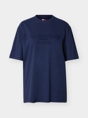 T-shirt basic Tommy Jeans granatowy