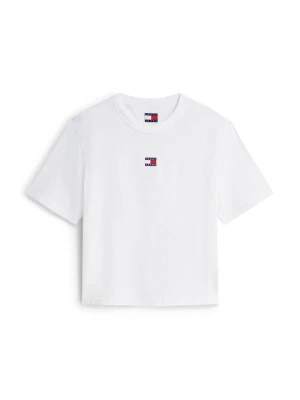 T-shirt basic Tommy Jeans mleczny