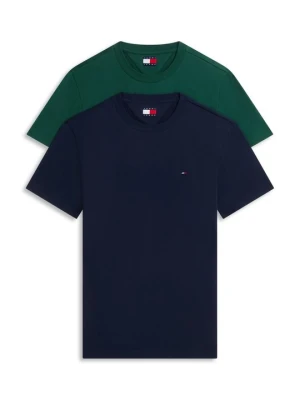 T-shirt basic Tommy Jeans niebieski