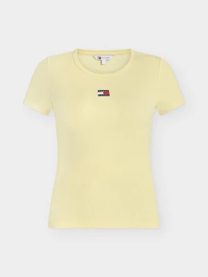 T-shirt basic Tommy Jeans żółty