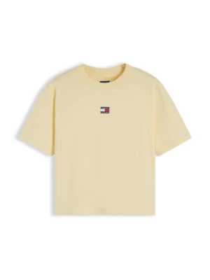 T-shirt basic Tommy Jeans żółty