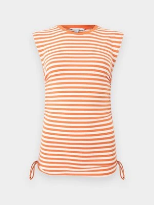 T-shirt basic Topshop pomarańczowy