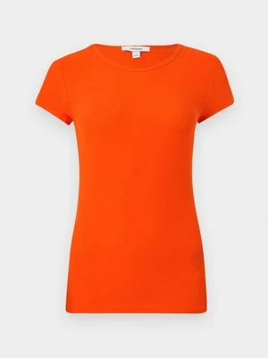T-shirt basic Topshop pomarańczowy