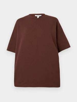 T-shirt basic Topshop brązowy