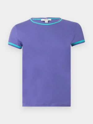 T-shirt basic Topshop fioletowy