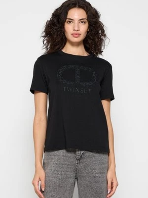 Zdjęcie produktu T-shirt basic TWINSET czarny
