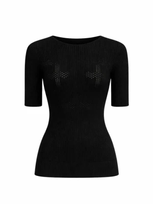 T-shirt basic TWINSET czarny