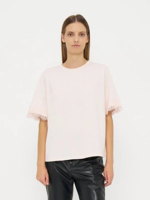 T-shirt basic TWINSET morelowy