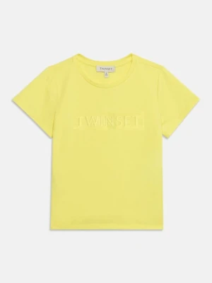 T-shirt basic TWINSET żółty