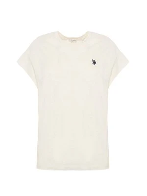 T-shirt basic U.S. POLO ASSN. beżowy