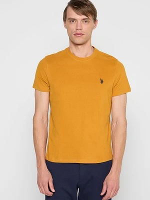 T-shirt basic U.S. POLO ASSN. musztardowy