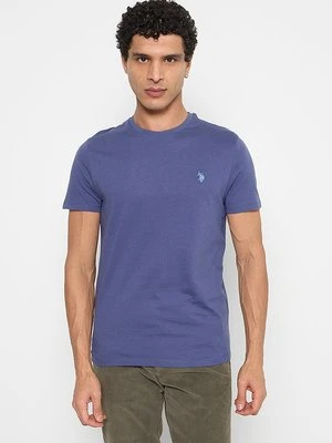 T-shirt basic U.S. POLO ASSN. fioletowy
