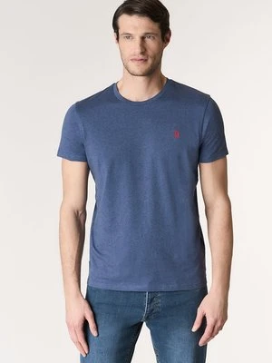 T-shirt basic U.S. POLO ASSN. granatowy