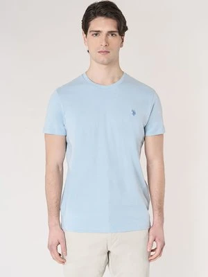 T-shirt basic U.S. POLO ASSN. niebieski