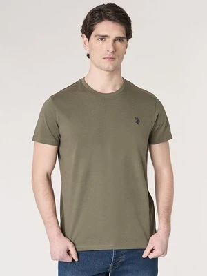 T-shirt basic U.S. POLO ASSN. ciemnozielony