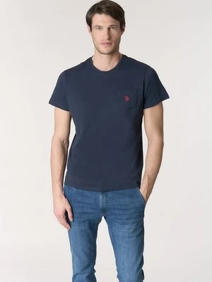 T-shirt basic U.S. POLO ASSN. niebieski