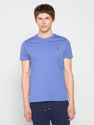T-shirt basic U.S. POLO ASSN. błękit królewski