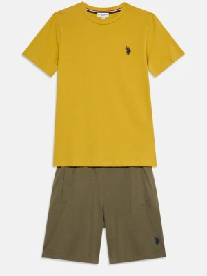 T-shirt basic U.S. POLO ASSN. pomarańczowy