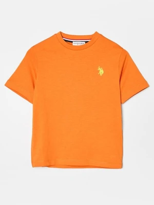 T-shirt basic U.S. POLO ASSN. pomarańczowy