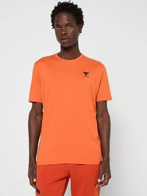 T-shirt basic Under Armour pomarańczowy
