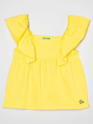 T-shirt basic United Colors Of Benetton żółty