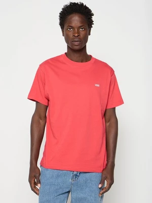 T-shirt basic Vans brązowy