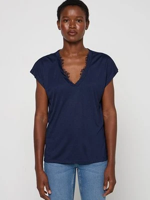 T-shirt basic Vero Moda granatowy