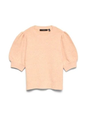T-shirt basic Vero Moda morelowy