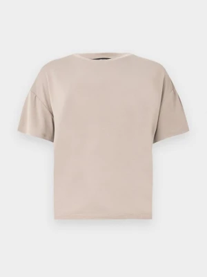 T-shirt basic Vero Moda brązowy