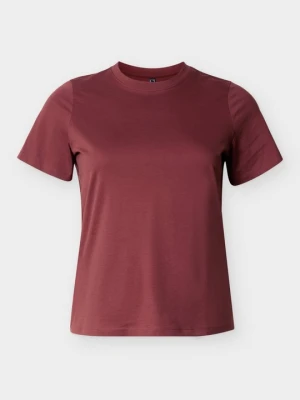 T-shirt basic Vero Moda brązowy