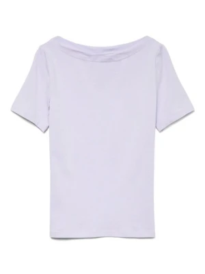 T-shirt basic Vero Moda liliowy
