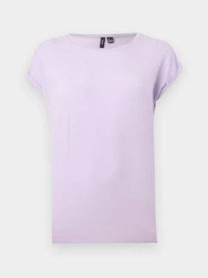 T-shirt basic Vero Moda liliowy