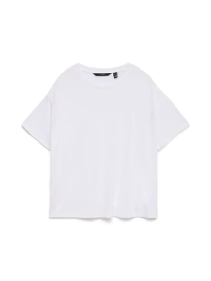 T-shirt basic Vero Moda mleczny