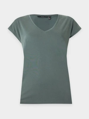 T-shirt basic Vero Moda zielony