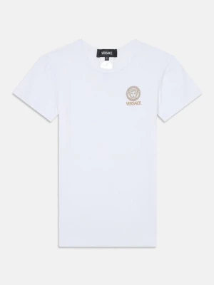 T-shirt basic Versace biały