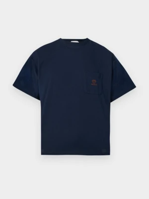 T-shirt basic Versace granatowy