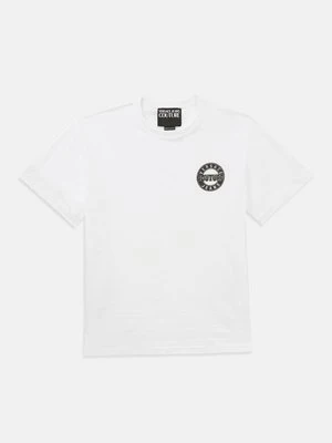 T-shirt basic Versace Jeans Couture biały