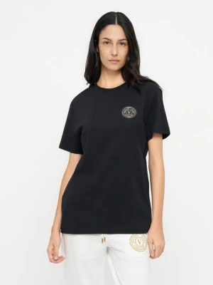 T-shirt basic Versace Jeans Couture czarny