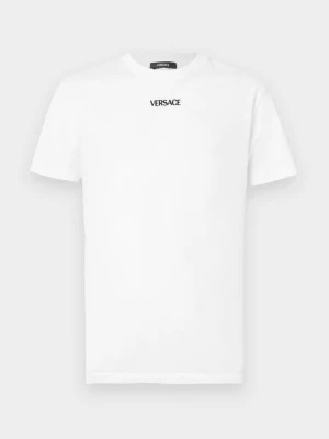 T-shirt basic Versace mleczny