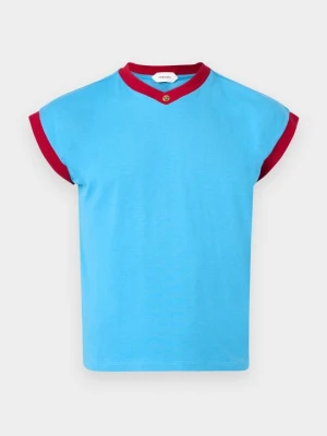 T-shirt basic Versace niebieski