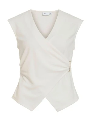 T-shirt basic Vila biały