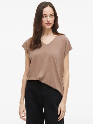 T-shirt basic Vila jasnoszary