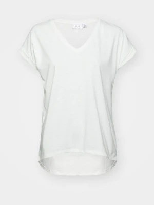 T-shirt basic Vila mleczny